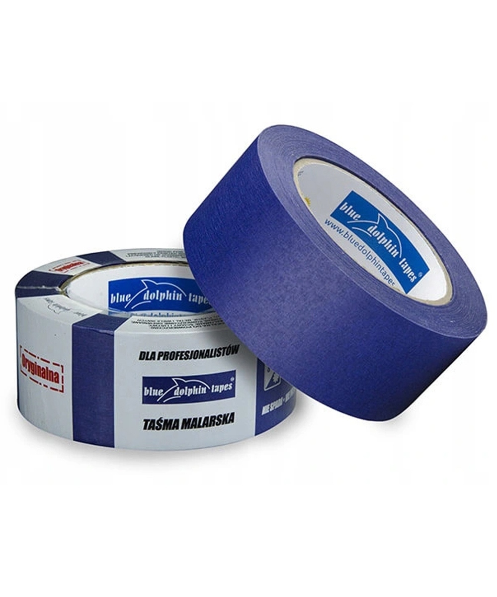 BLUE DOLPHIN - Papierowa taśma malarska 38mm x 50m ( niebieska )